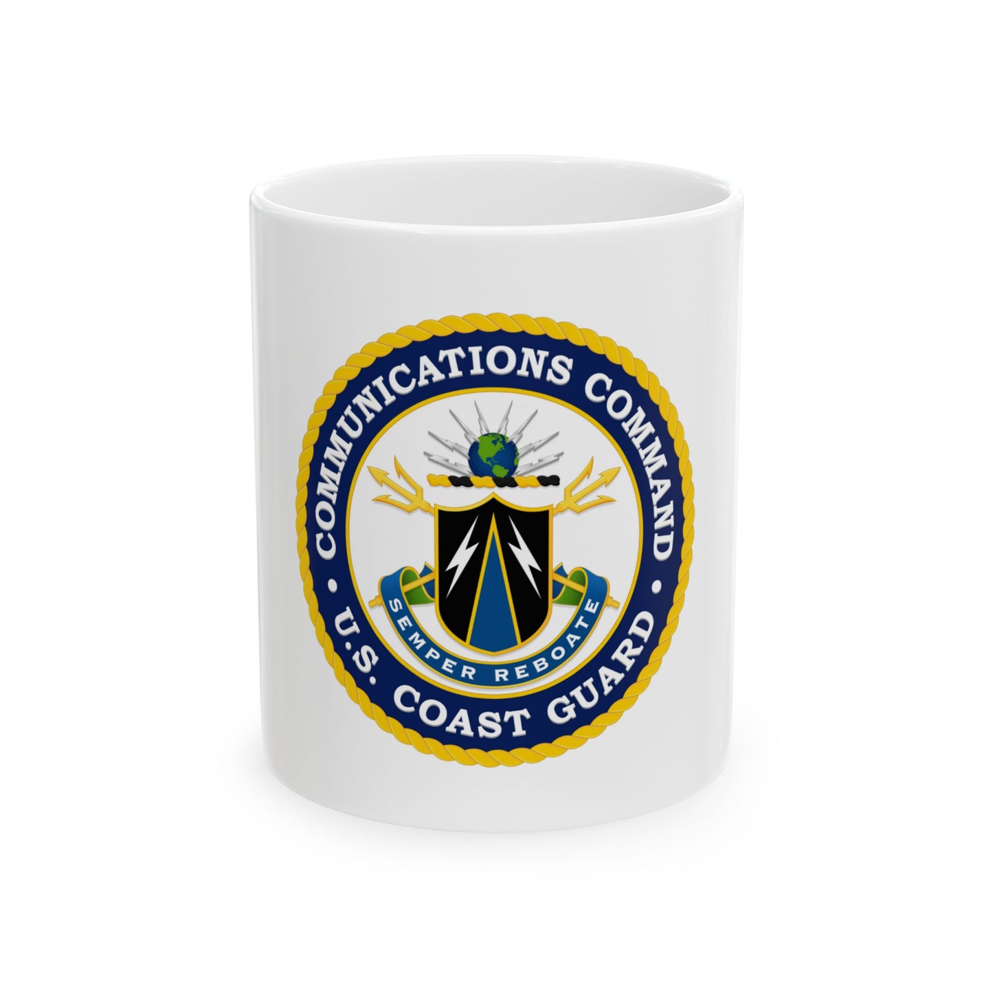 USCG Communications Command (U.S. Coast Guard) White Coffee Mug