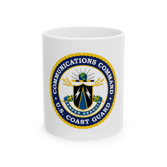 USCG Communications Command (U.S. Coast Guard) White Coffee Mug