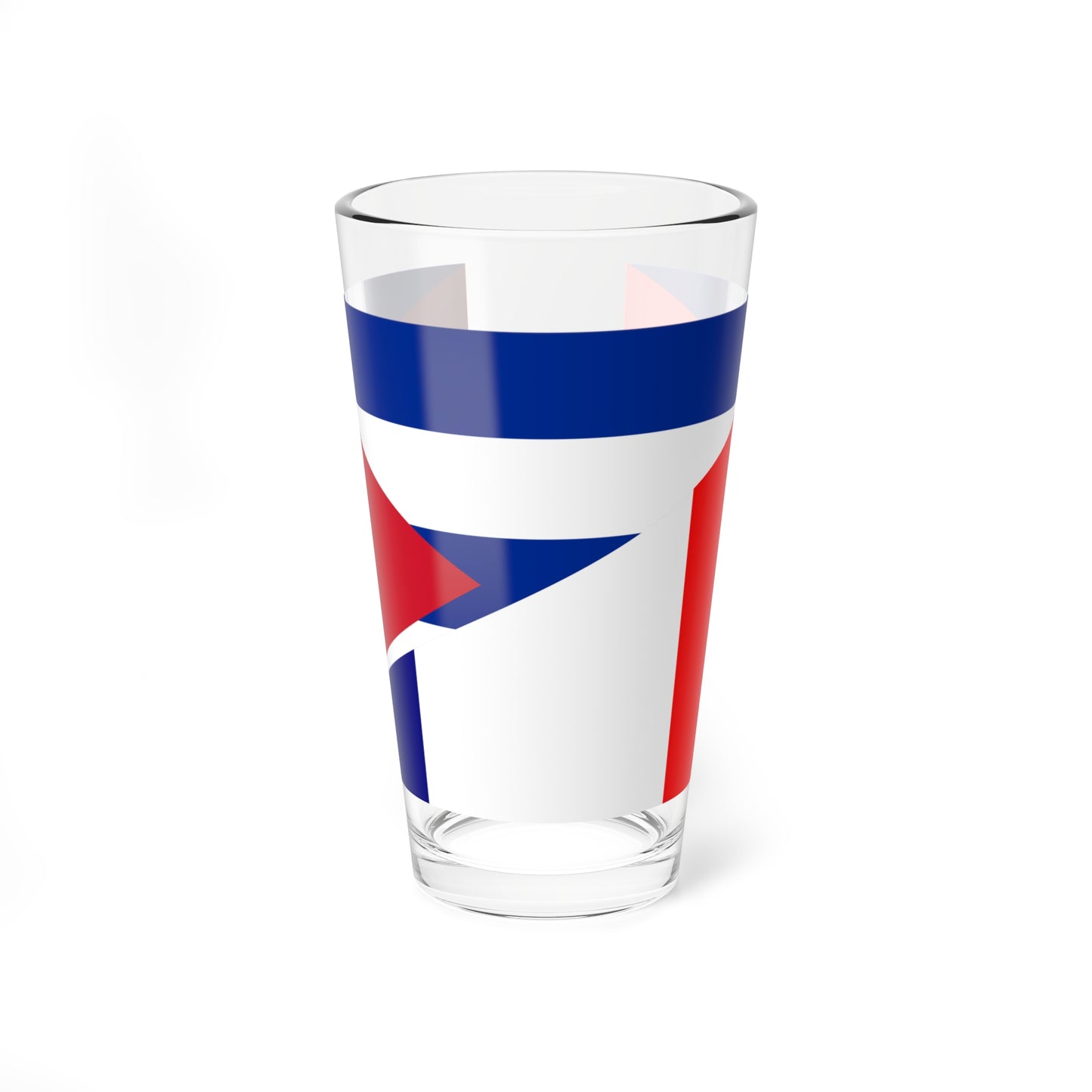 Flag of Cuba and France (Cuba) Pint Glass 16oz