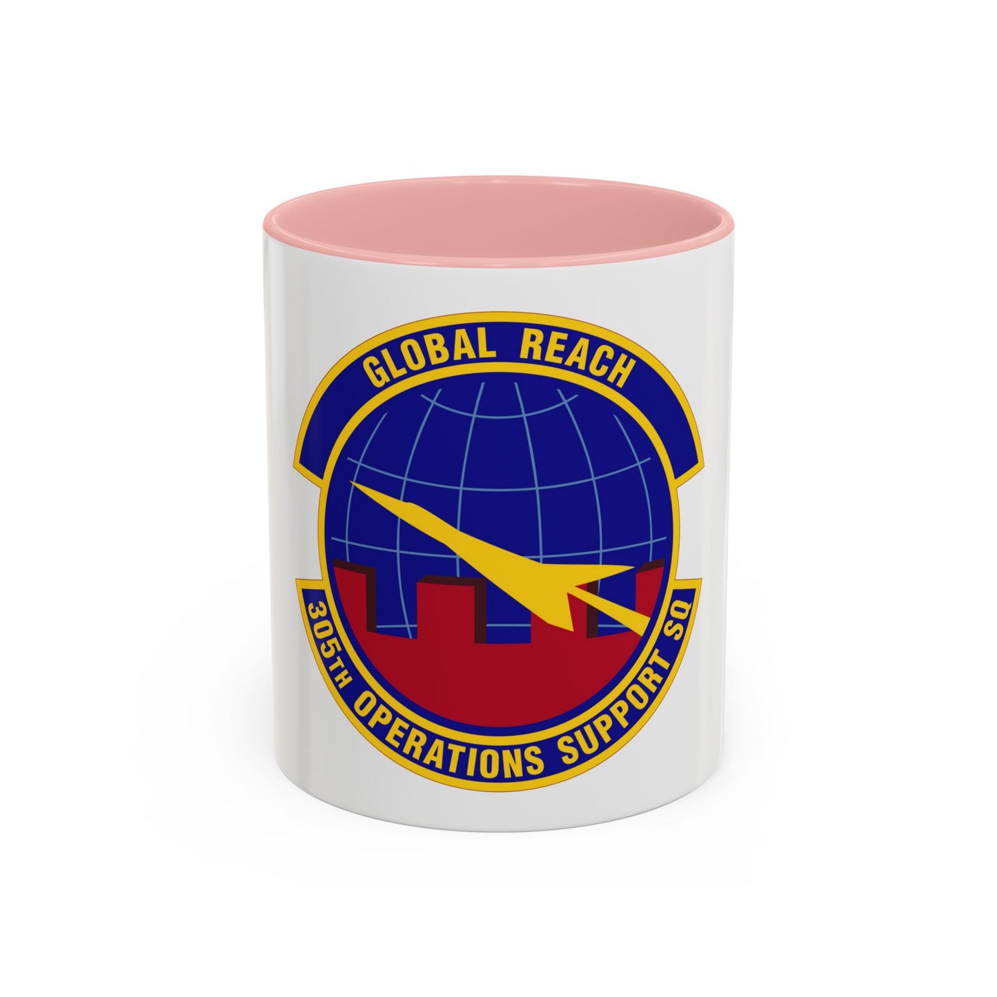 305 Operations Support Squadron AMC (U.S. Air Force) Accent Coffee Mug