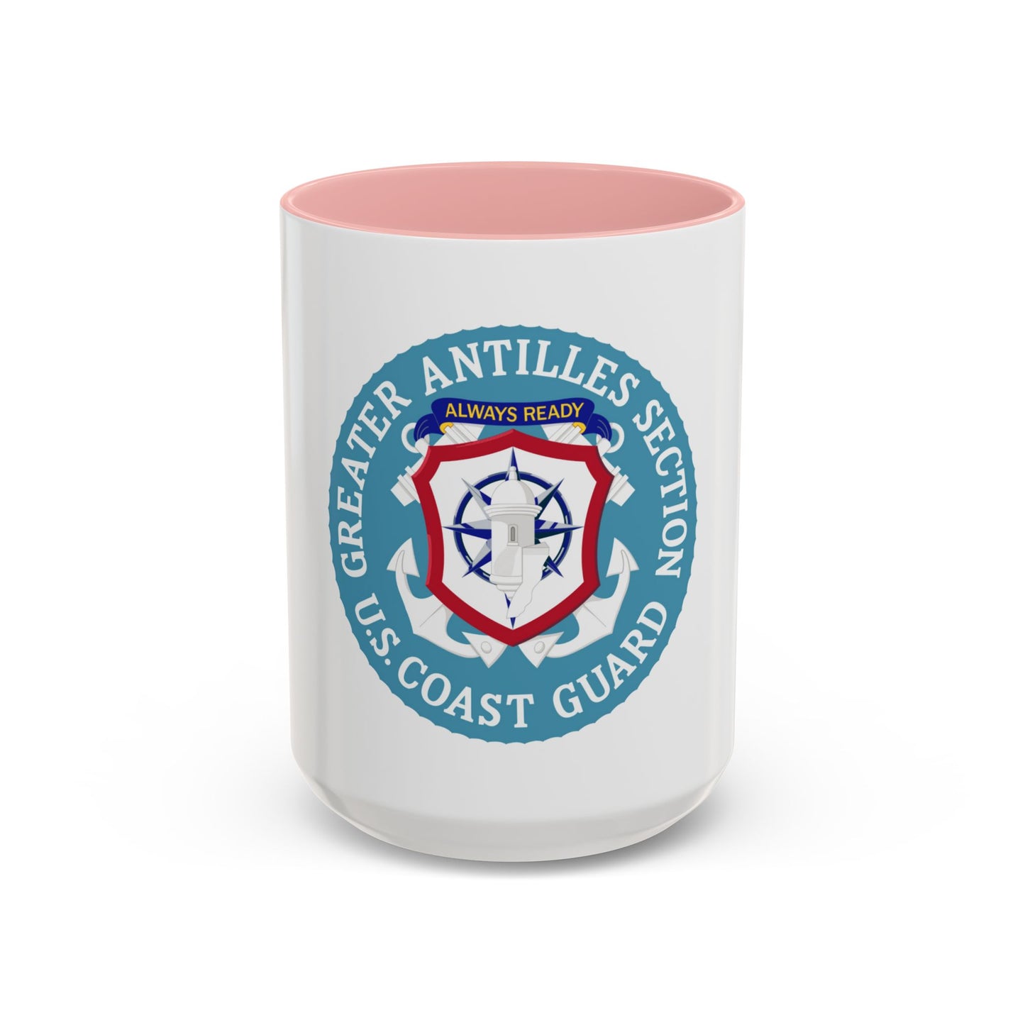 USCG Greater Antilles Section (U.S. Coast Guard) Accent Coffee Mug