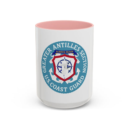 USCG Greater Antilles Section (U.S. Coast Guard) Accent Coffee Mug