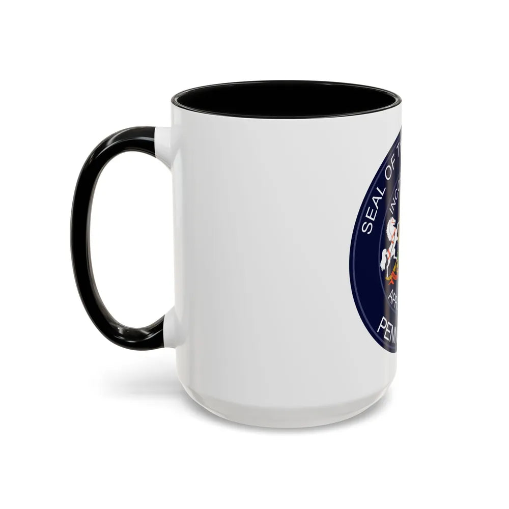 Seal of Erie Pennsylvania - Accent Coffee Mug-Go Mug Yourself