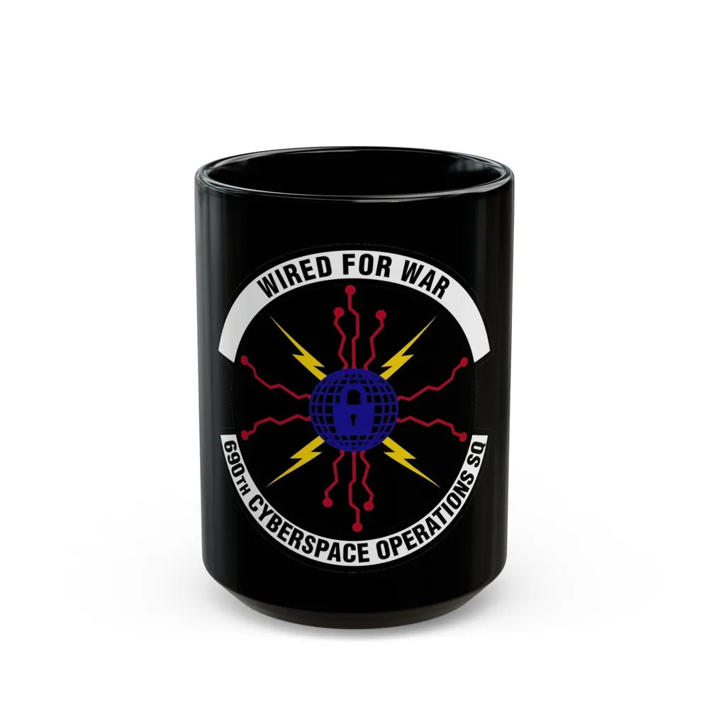 690th Cyberspace Operations (U.S. Air Force) Black Coffee Mug-15oz-Go Mug Yourself