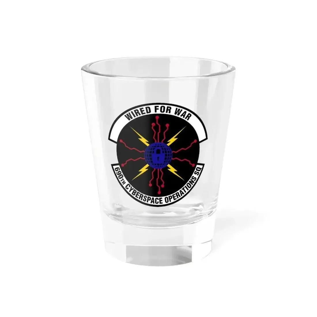 690th Cyberspace Operations (U.S. Air Force) Shot Glass 1.5oz - Go Mug Yourself