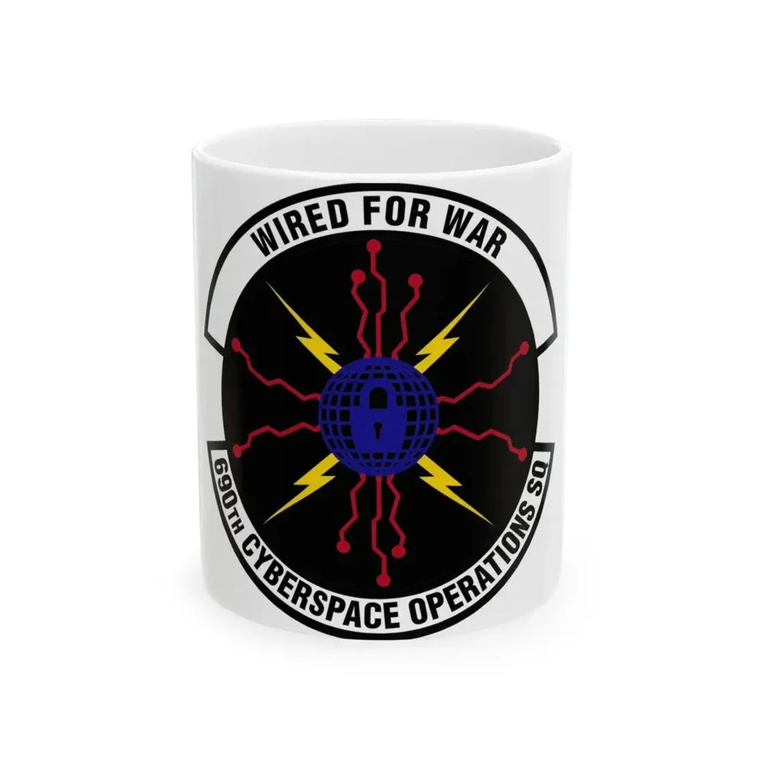 690th Cyberspace Operations (U.S. Air Force) White Coffee Mug 11oz - Go Mug Yourself