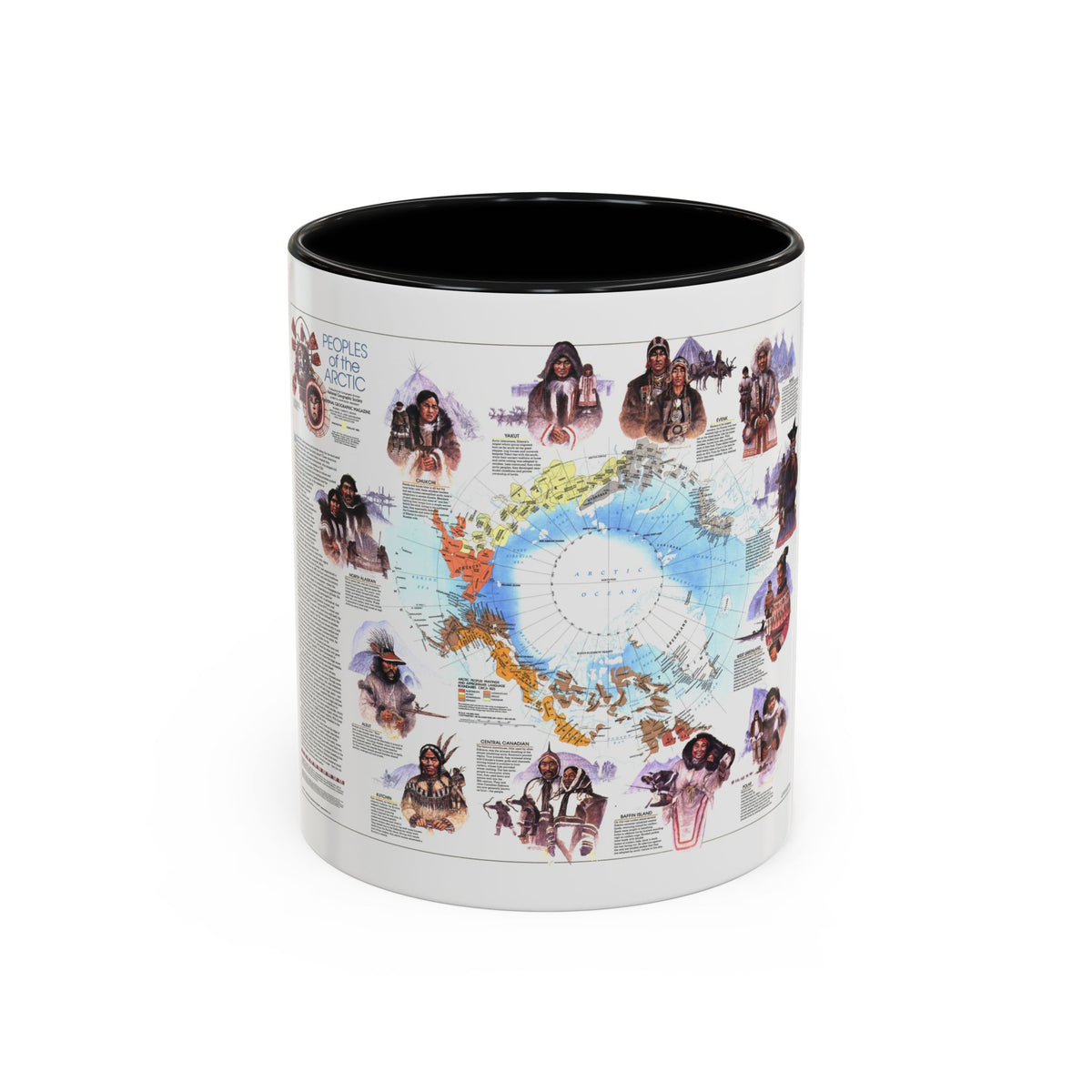 Arctic - Peoples of the (1983) (Map) Accent Coffee Mug