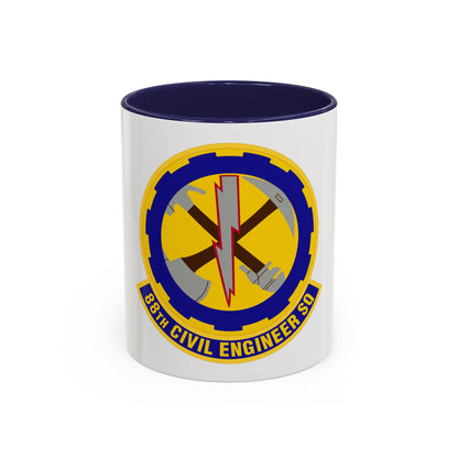 88 Civil Engineer Squadron AFMC (U.S. Air Force) Accent Coffee Mug