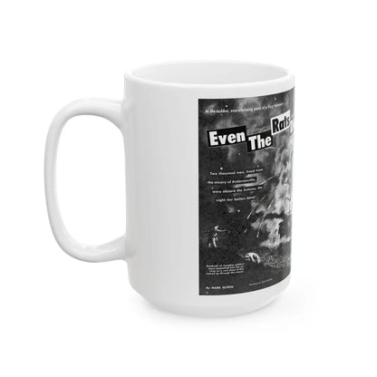 Even The Rats Died, Real Men magazine, December 1958 - White Coffee Mug-Go Mug Yourself