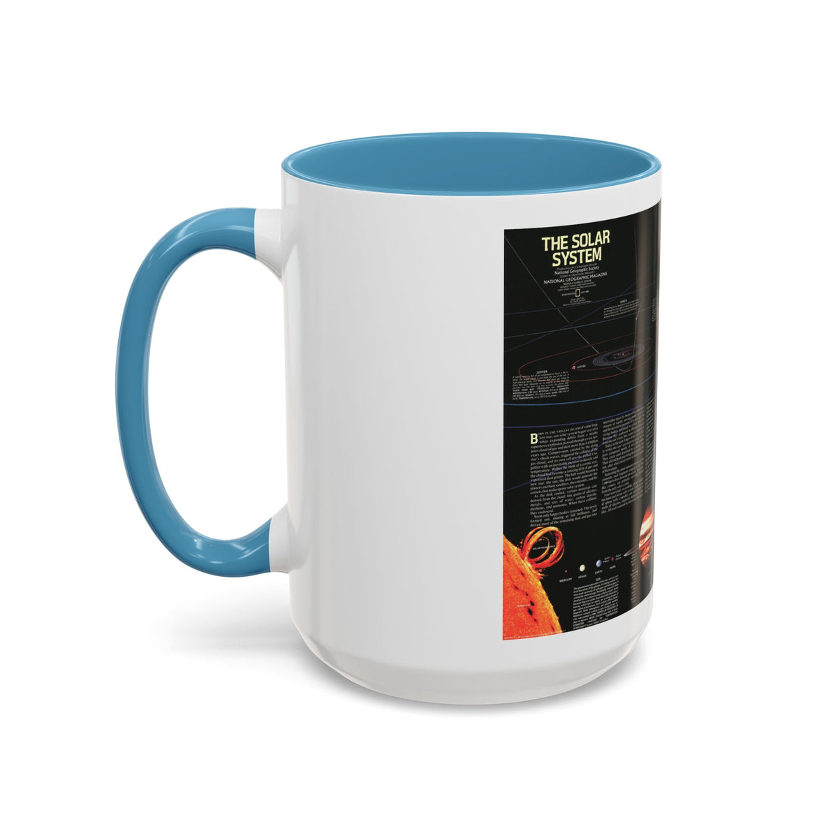 Space - The Solar System (1981) (Map) Accent Coffee Mug