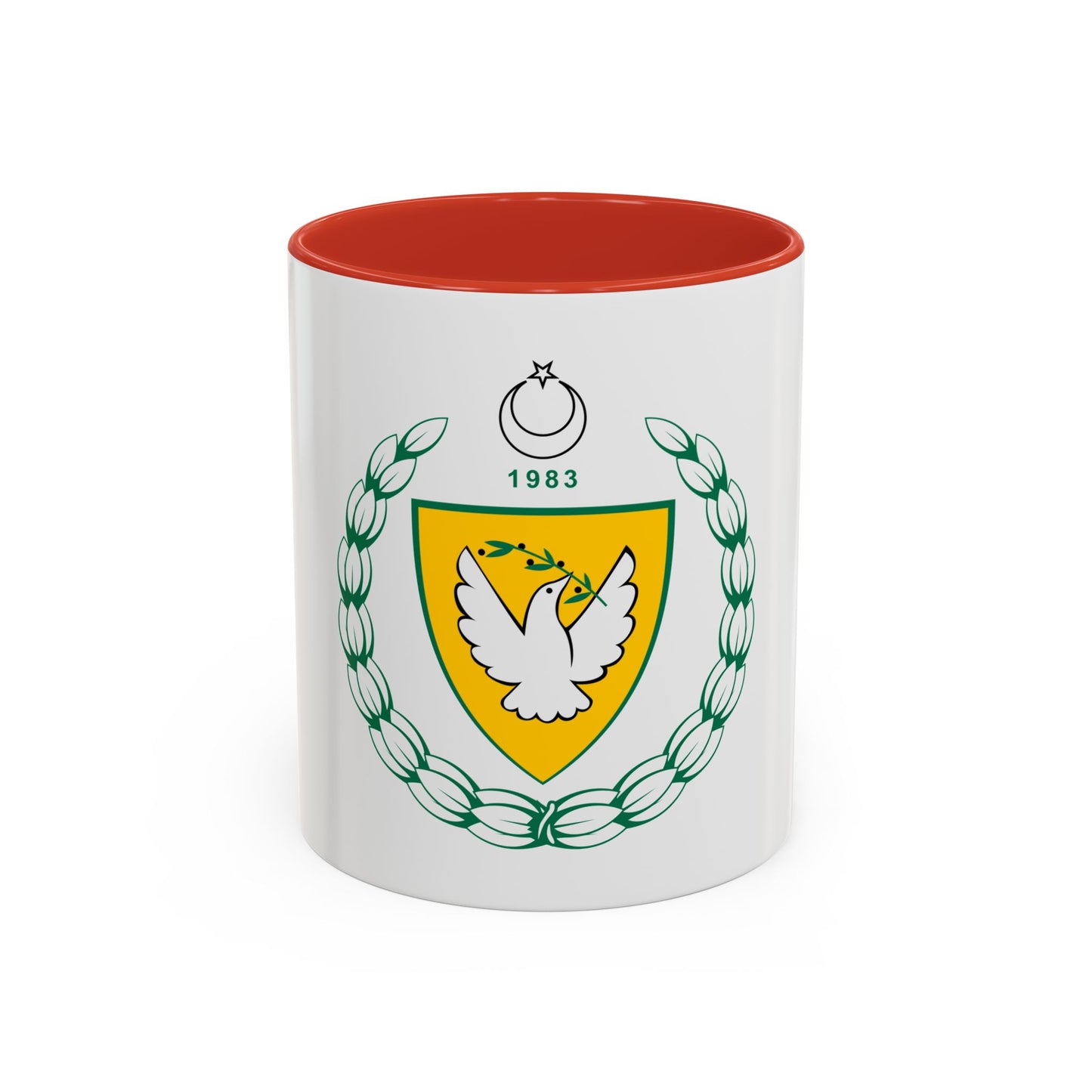 Coat of arms of the Turkish Republic of Northern Cyprus - Accent Coffee Mug