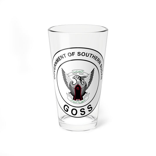 Seal of the Government of Southern Sudan 2005-2011 color (South Sudan) (Coat of Arms) Pint Glass 16oz