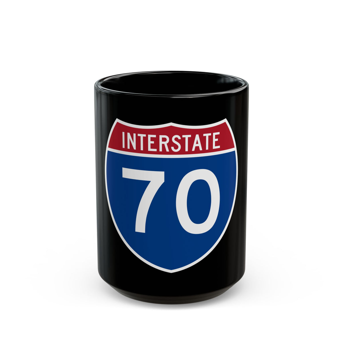 Interstate 70 (U.S. Highways) Black Coffee Mug