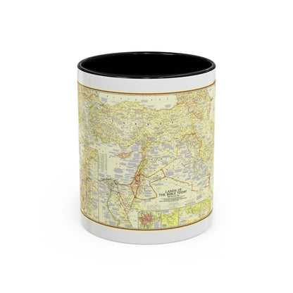 Middle East - Lands of the Bible Today (1956) (Map) Accent Coffee Mug