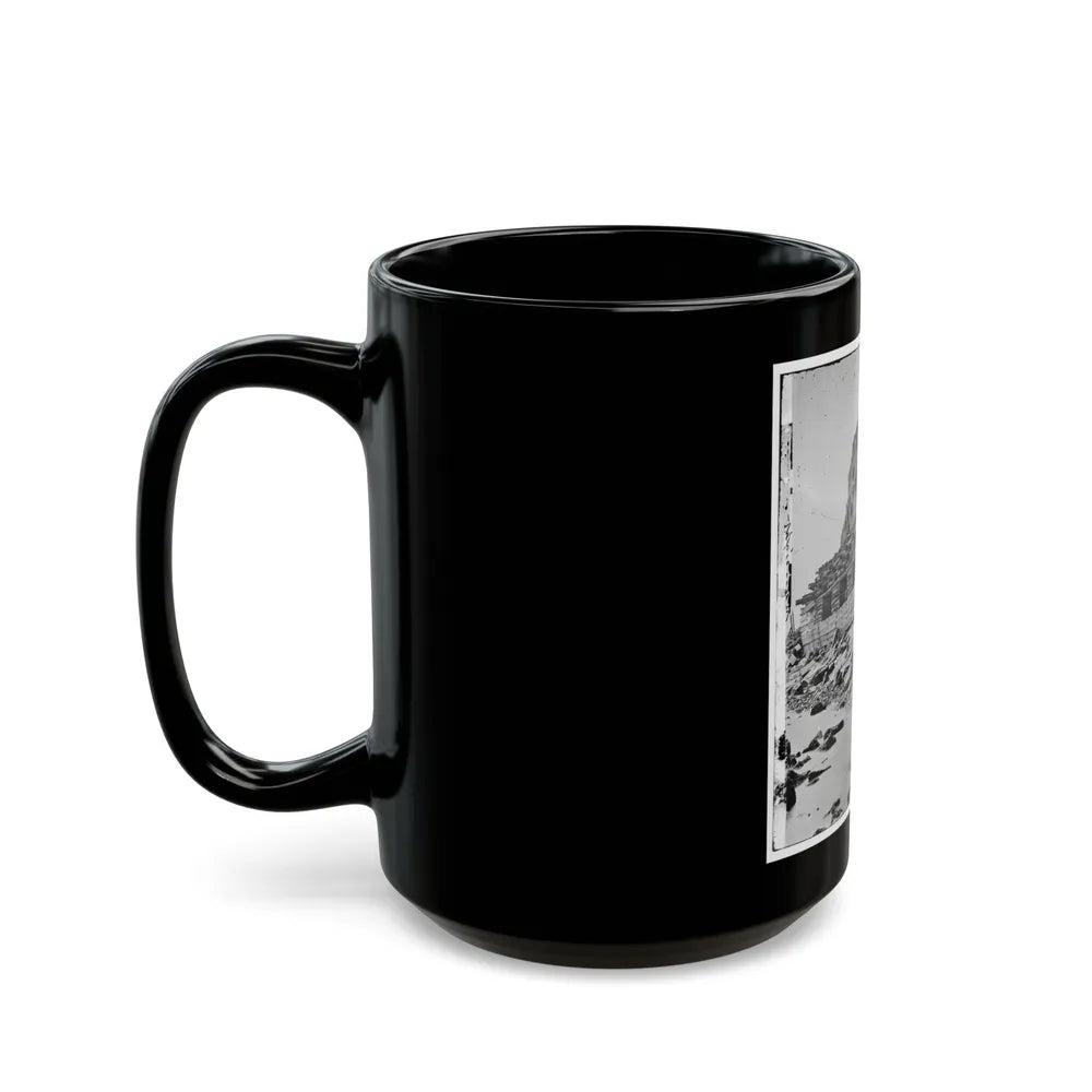 Charleston, S.C. Palmetto Reinforcements On The Channel Side Of Fort Sumter (U.S. Civil War) Black Coffee Mug-Go Mug Yourself