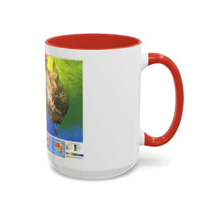 Australia's Continental Odyssey (1988) (Map) Accent Coffee Mug