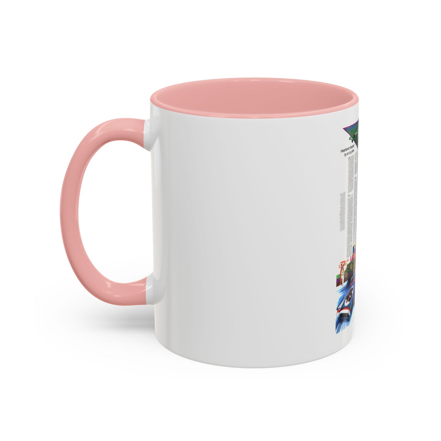 USA - Illinois, Indiana, Ohio, Kentucky 2 (1977) (Map) Accent Coffee Mug