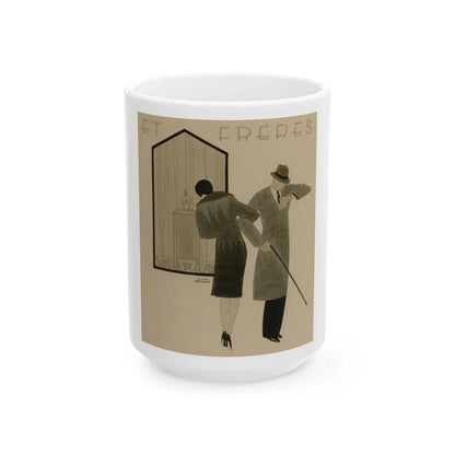 Et Freres - White Coffee Mug-15oz-Go Mug Yourself