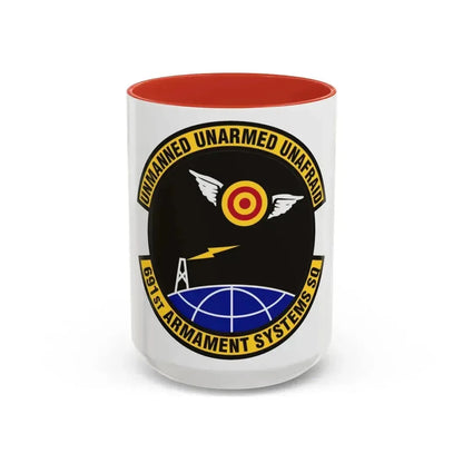 691st Armament Systems Squadron (U.S. Air Force) Accent Coffee Mug 15oz Red - Go Mug Yourself
