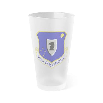 692 Intelligence Surveillance and Reconnaissance Group ACC (U.S. Air Force) Frosted Pint Glass 16oz-16oz-Frosted-Go Mug Yourself