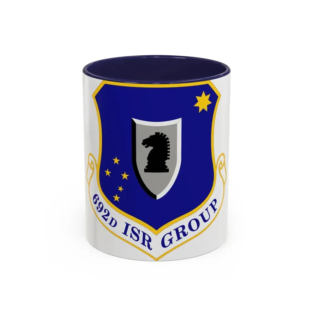 692 Intelligence Surveillance and Reconnaissance Group ACC (U.S. Air Force) Accent Coffee Mug 11oz Navy - Go Mug Yourself