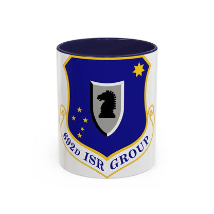 692 Intelligence Surveillance and Reconnaissance Group ACC (U.S. Air Force) Accent Coffee Mug 11oz Navy - Go Mug Yourself