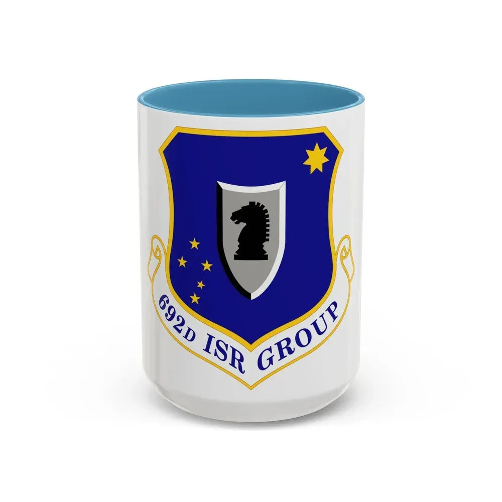692 Intelligence Surveillance and Reconnaissance Group ACC (U.S. Air Force) Accent Coffee Mug 15oz Light Blue - Go Mug Yourself