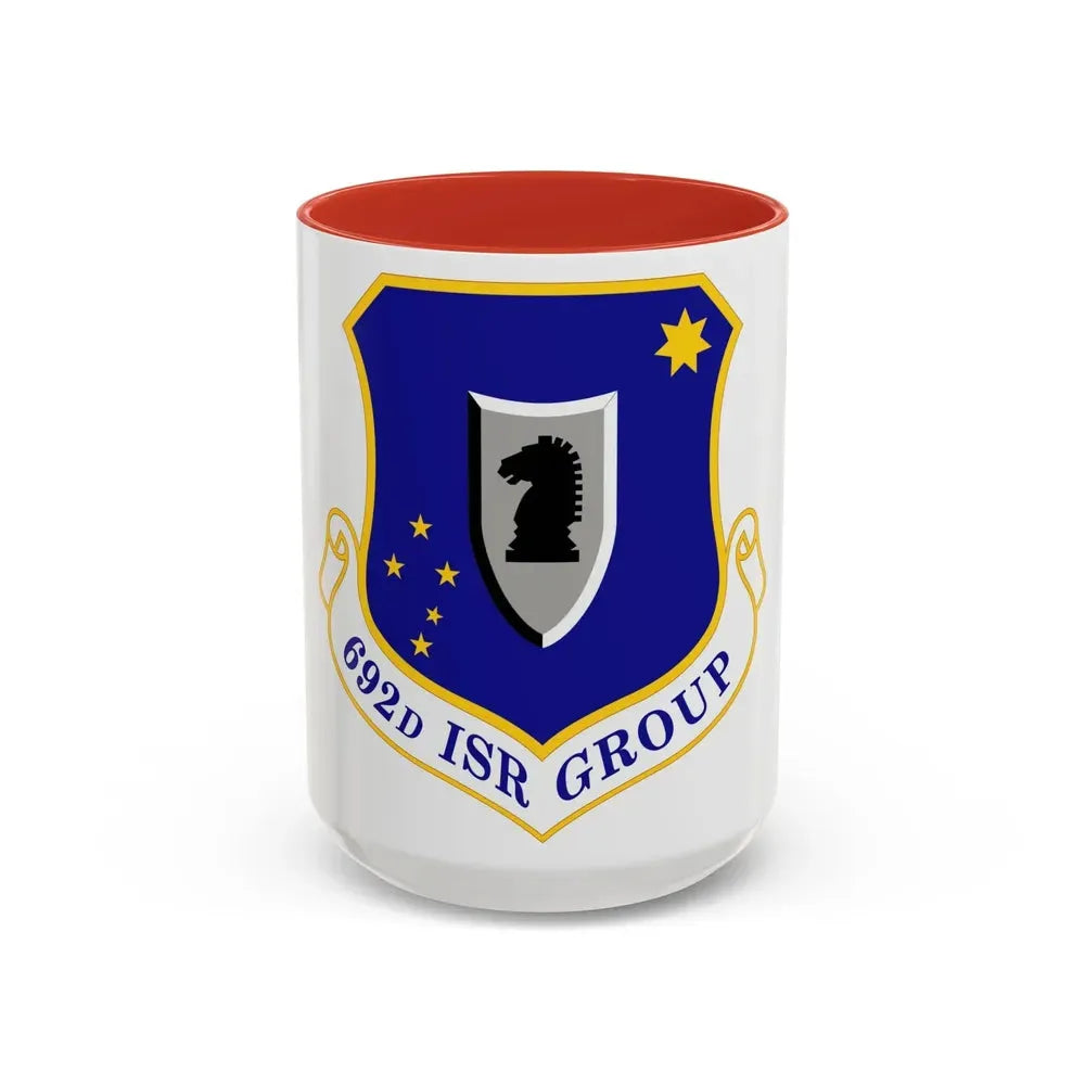 692 Intelligence Surveillance and Reconnaissance Group ACC (U.S. Air Force) Accent Coffee Mug 15oz Red - Go Mug Yourself