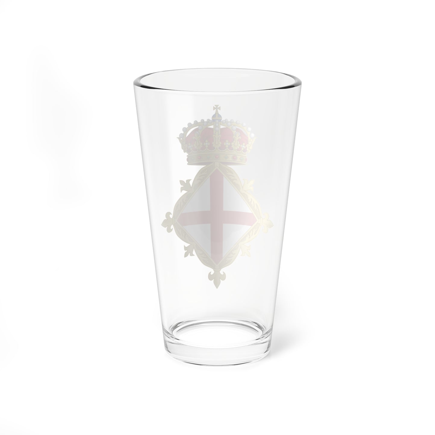 St Georges Cross Crowned Badge (Spain) (Coat of Arms) Pint Glass 16oz