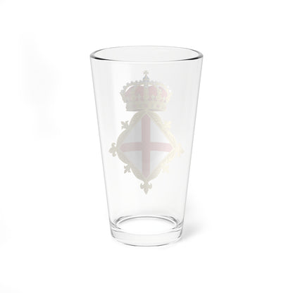 St Georges Cross Crowned Badge (Spain) (Coat of Arms) Pint Glass 16oz
