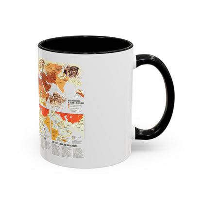 Middle East - Two Centuries of Conflict (1980) (Map) Accent Coffee Mug