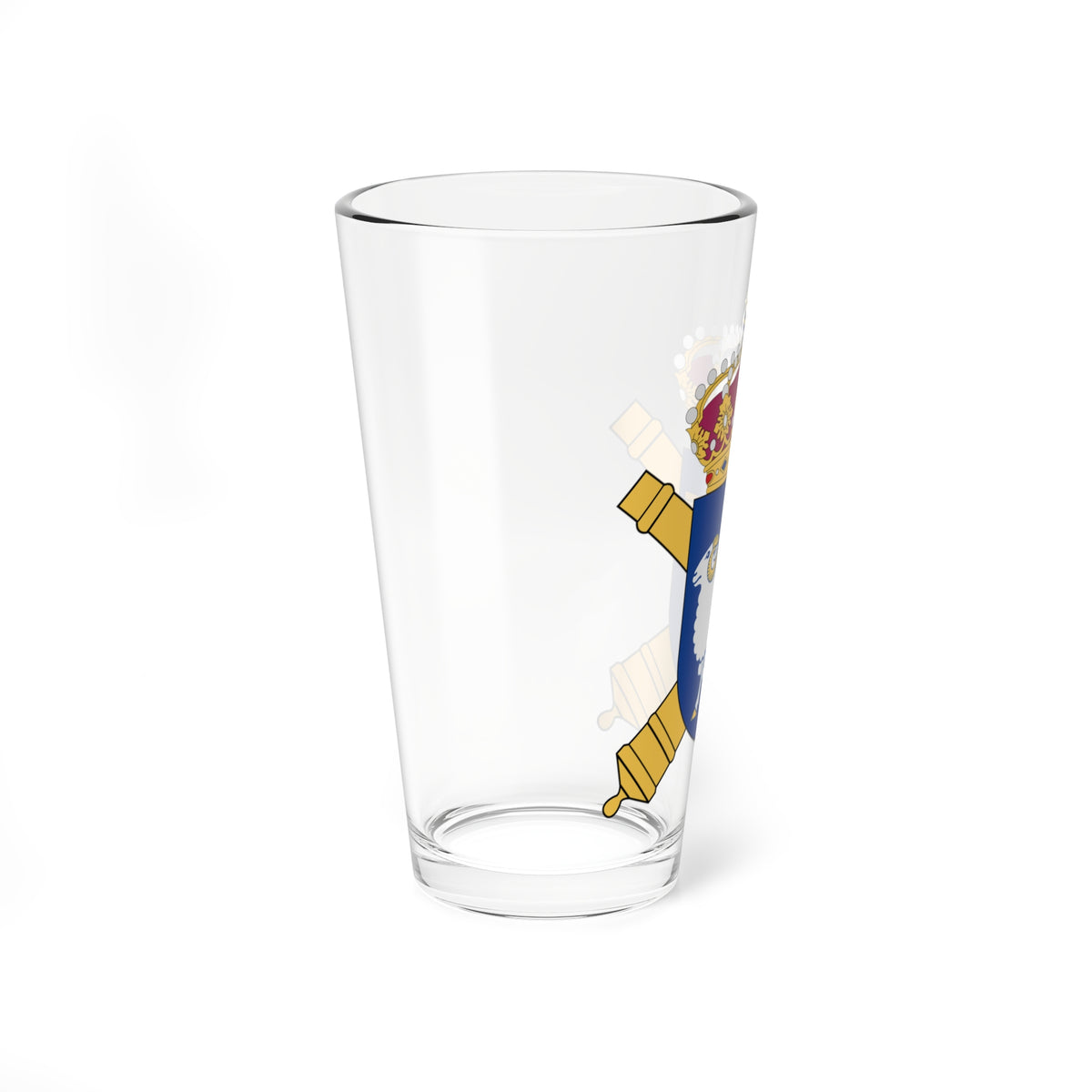 Gotlands artilleriregemente vapen (Sweden) (Coat of Arms) Pint Glass 16oz
