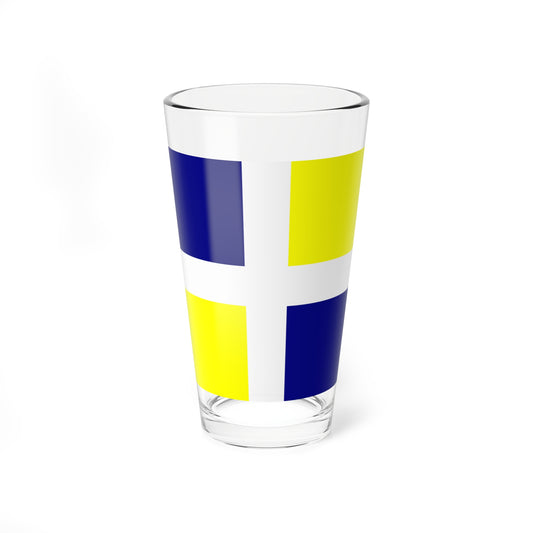 Old Flag Louisianna (United States) Pint Glass 16oz