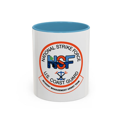USCG NSF Incident Management Assist Team (U.S. Coast Guard) Accent Coffee Mug
