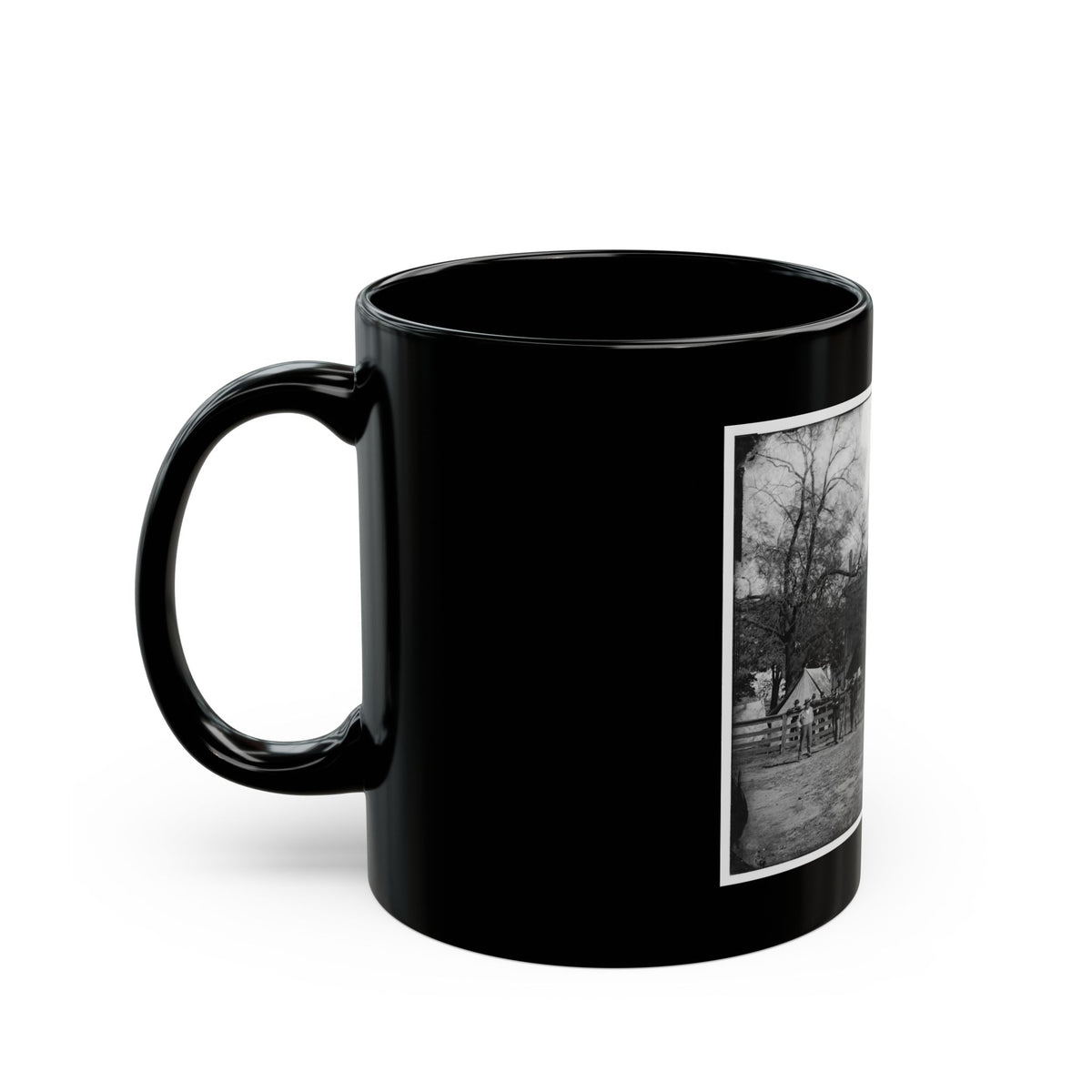 Appomattox Court House, Va. Federal Soldiers At The Courthouse (U.S. Civil War) Black Coffee Mug