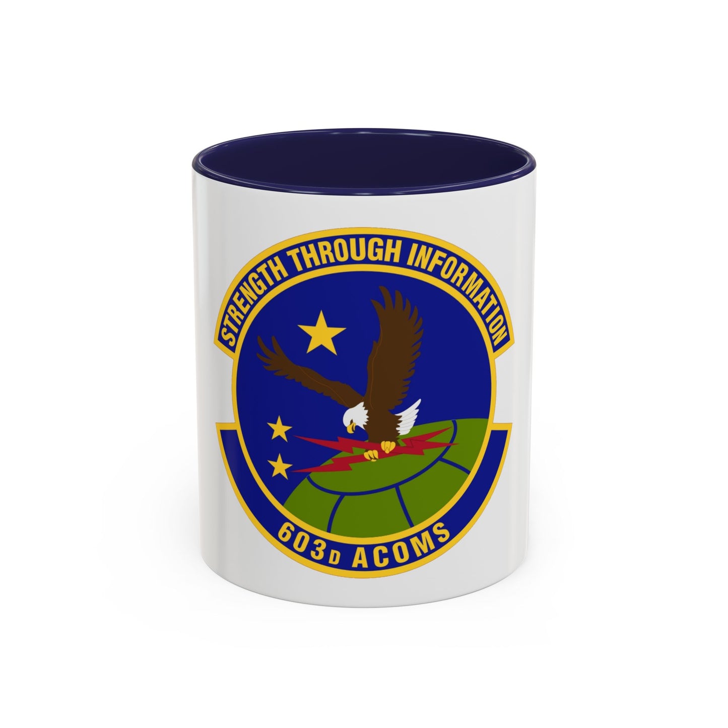 603d Air Communications Squadron (U.S. Air Force) Accent Coffee Mug