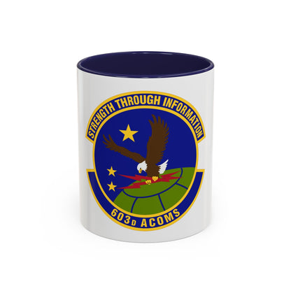 603d Air Communications Squadron (U.S. Air Force) Accent Coffee Mug