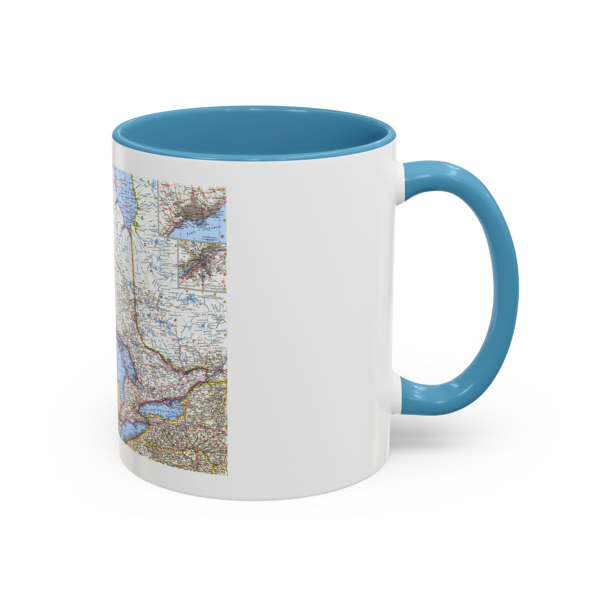 Canada - Central (1963) (Map) Accent Coffee Mug