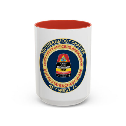 USCG CPOA Key West FL Southernmost Chapter (U.S. Coast Guard) Accent Coffee Mug