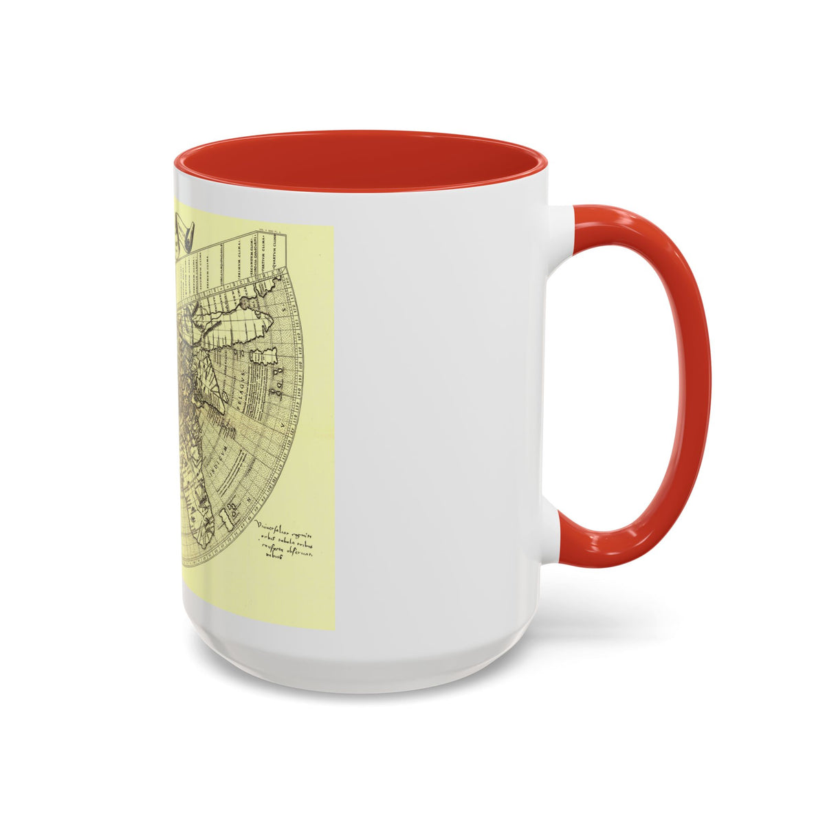 World Map - Ruysch (1508) (Map) Accent Coffee Mug