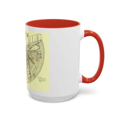 World Map - Ruysch (1508) (Map) Accent Coffee Mug