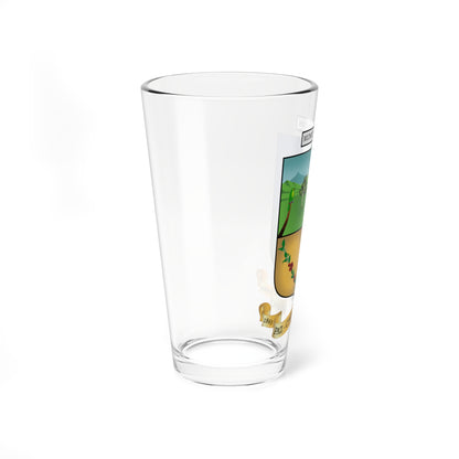 Nuevo escudo de El Jardín Antioquia (Colombia) (Coat of Arms) Pint Glass 16oz