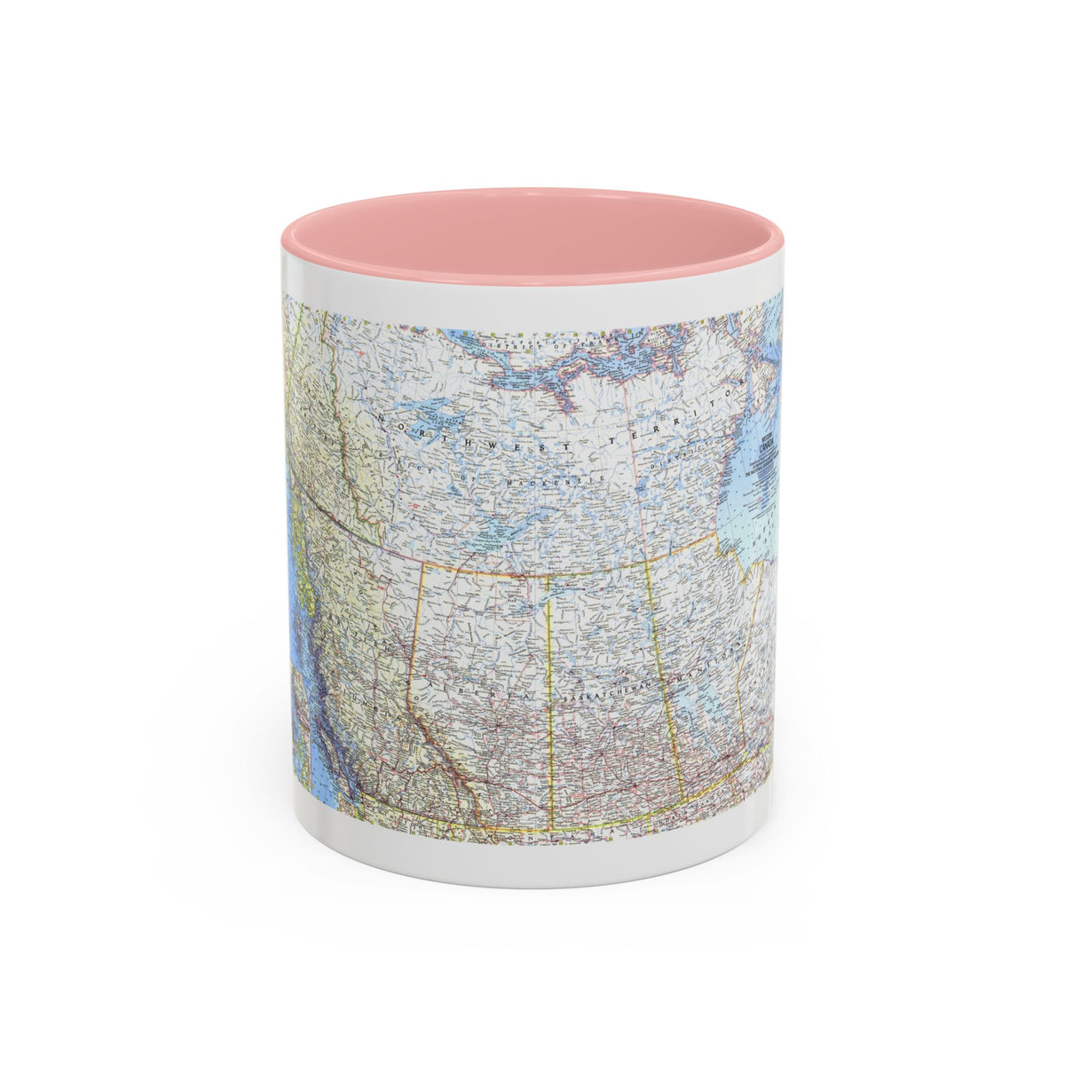 Canada - Western (1966) (Map) Accent Coffee Mug