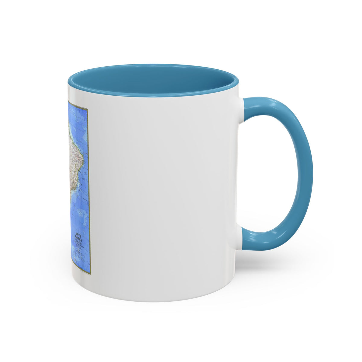 South America (1972) (Map) Accent Coffee Mug