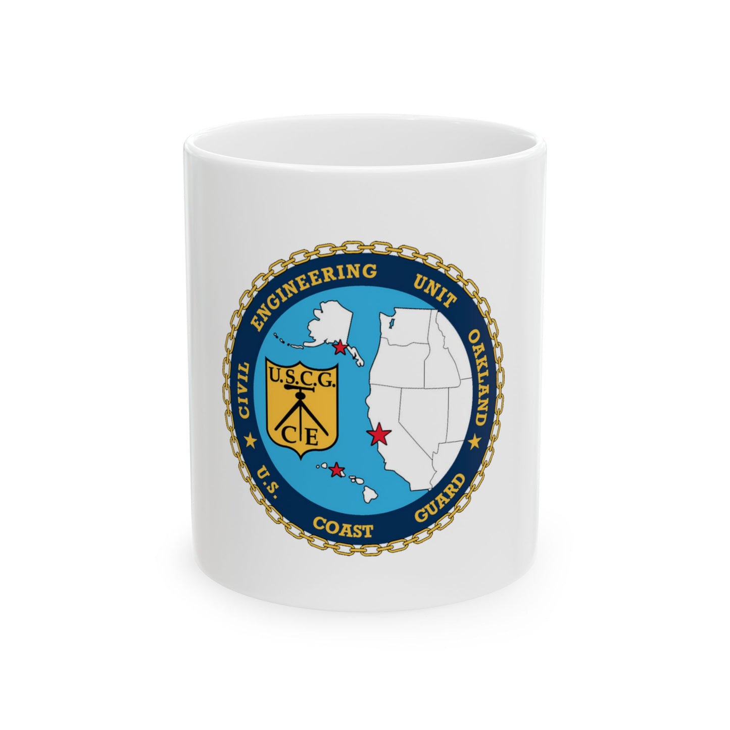 USCG Civil Eng Unit Oakland (U.S. Coast Guard) White Coffee Mug