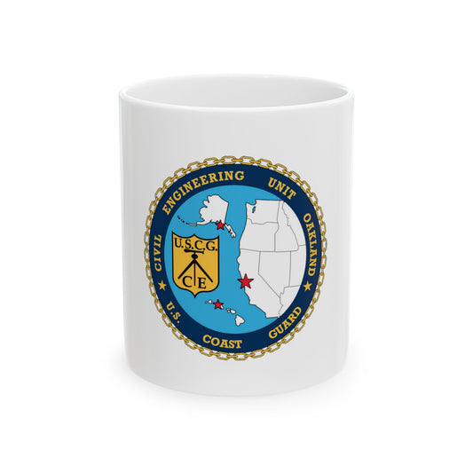 USCG Civil Eng Unit Oakland (U.S. Coast Guard) White Coffee Mug