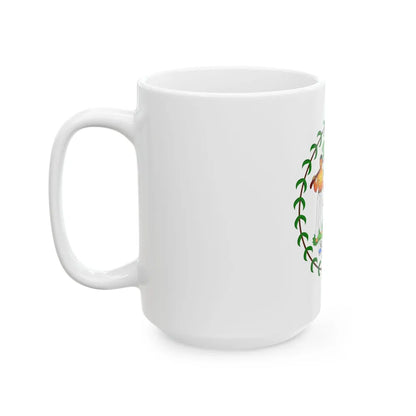 Coat of arms of Belize (1981-2019) - White Coffee Mug-Go Mug Yourself