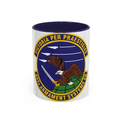 692d Armament Systems Squadron (U.S. Air Force) Accent Coffee Mug 11oz Navy - Go Mug Yourself