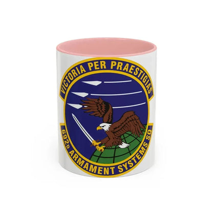 692d Armament Systems Squadron (U.S. Air Force) Accent Coffee Mug 11oz Pink - Go Mug Yourself