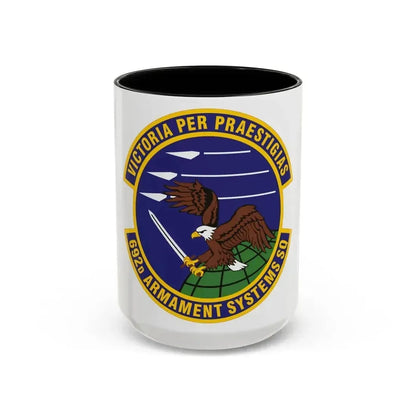 692d Armament Systems Squadron (U.S. Air Force) Accent Coffee Mug 15oz Black - Go Mug Yourself